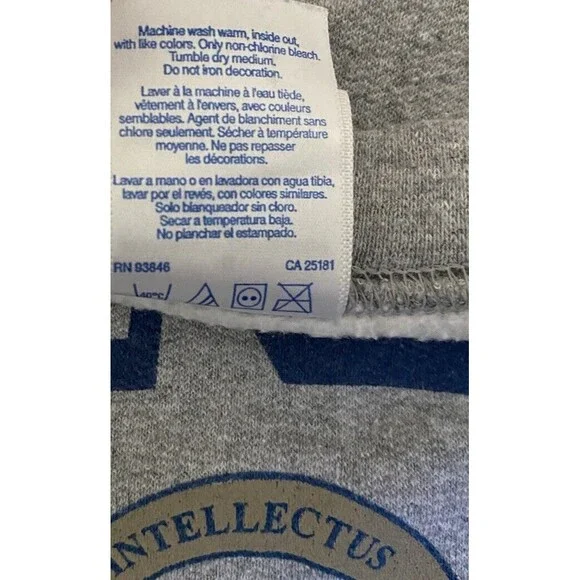 Singer University Crewneck Sweatshirt‎ Mens Large Grey Vintage Casual Gildan - Picture 10 of 14